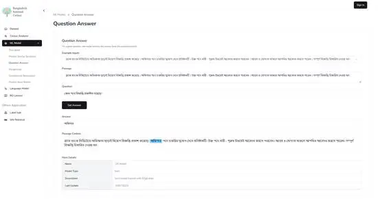 Bangla QA Model (FastAPI, Node.js, Tensorrt)